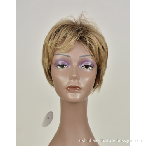 AiShiLi Wholesale  Short Bob Style Synthetic Hair  Heat Resistant Fiber Wigs With Straight Ombre Hair For Women